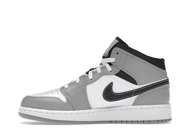 Nike Air Jordan 1 Mid "Greyscale" Light Smoke Grey/White-Anthracite