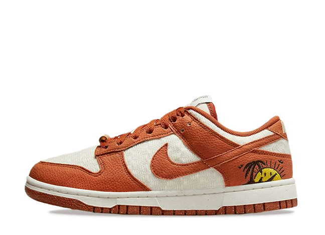 Nike Wmns Dunk Low Se "Sun Club" Sail/Black-Vivid Green-Burnt Sunrise