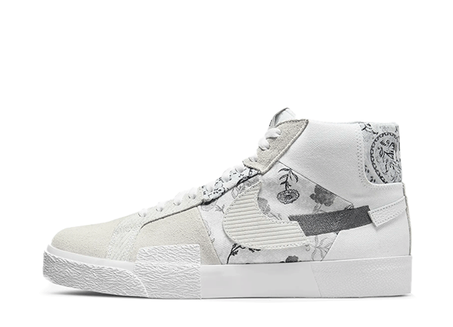 ナイキ SB ズーム ブレーザー ミッド エッジ フローラル ペイズリー "グレー/ホワイト"