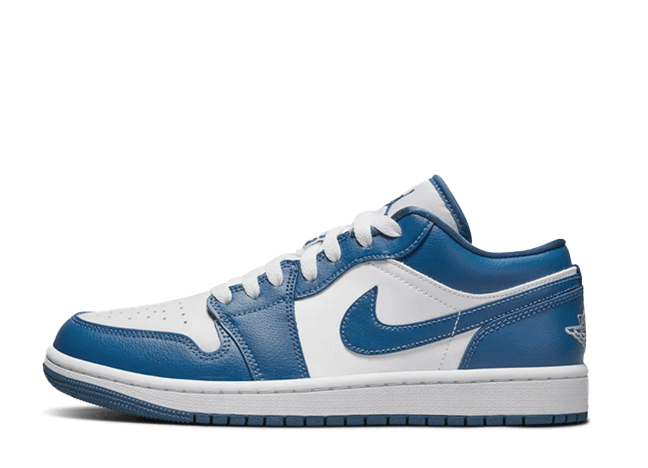 ナイキ ウィメンズ エアジョーダン 1 ロー ホワイト/ダーク マリーナ ブルー