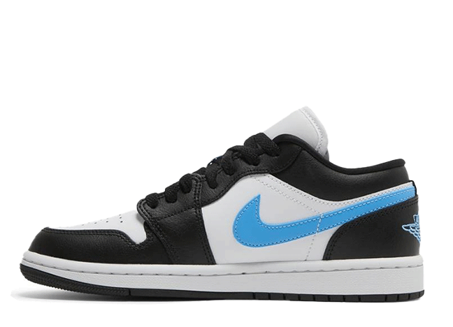 ナイキ ウィメンズ エアジョーダン 1 ロー ブラック/ユニバーシティ ブルーホワイト