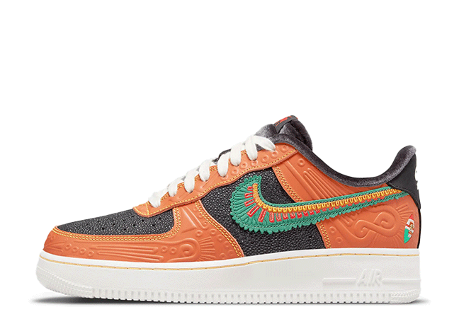 Nike Air Force 1’07 Lx "Siempre Familia" Sport Spice/Black-University Gold-Green Noise