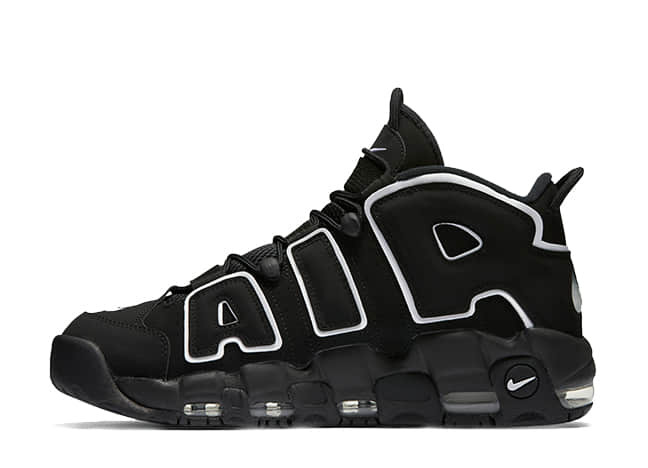 Nike Air More Uptempo Black/White-Black