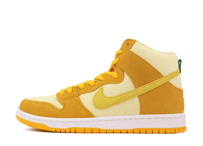 Nike SB Dunk High Pro "Fruity Pack/Pineapple" University Gold/Vivid Sulfur-Citron Tint