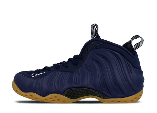 Nike Air Foamposite One Midnight Navy/Gum Light Brown-White-Midnight Navy