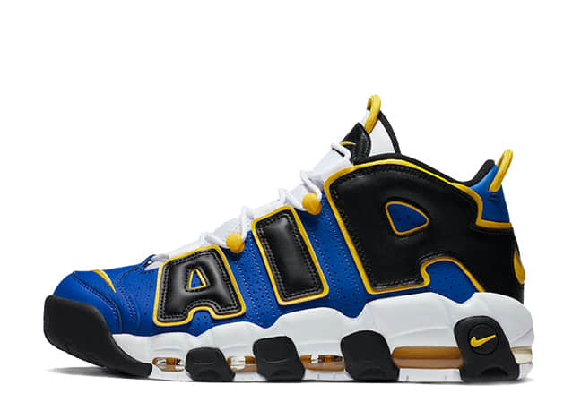 Nike Air More Uptempo "Peace And Love Basketball" Game Royal/Speed Yellow-Black-White