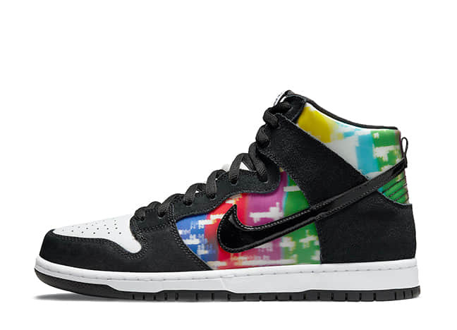 Nike SB Dunk High Pro "Tv Signal" White/Black-Infrared