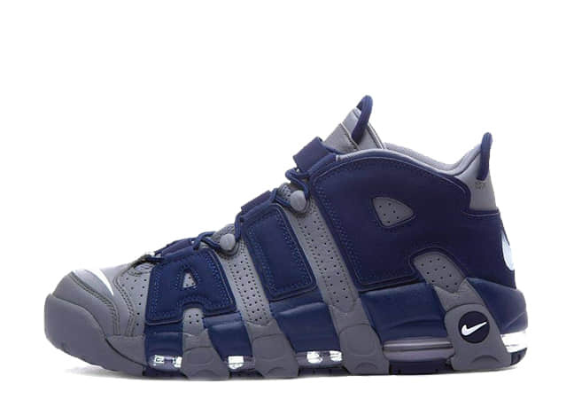 Nike Air More Uptempo 96 "Hoyas" Cool Grey/White-Midnight Navy