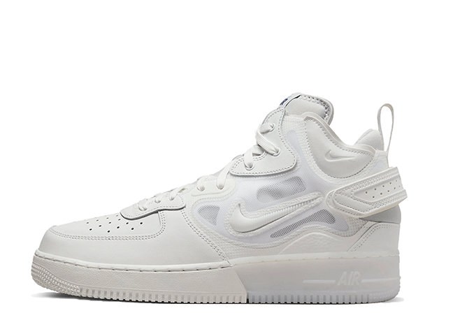 Nike Air Force 1 Mid React "Summit White" Summit White-Grey Fog