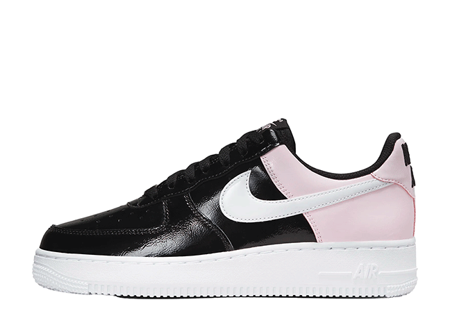ナイキ ウィメンズ エアフォース1 ロー '07 Ess "ブラックパテント/ピンク" ピンクフォーム/ブラック-ホワイト