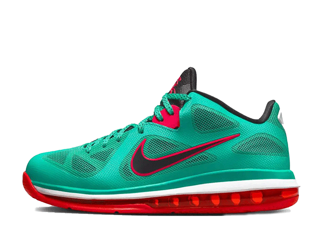 ナイキ レブロン 9 ロー "リバース リバプール"ニュー グリーン/ブラック/アクション レッド/ホワイト