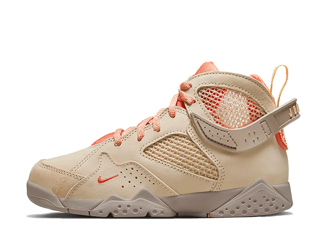 Bephies Beauty Supply × Nike Ps Air Jordan 7 "Sanddrift" Peach Cream-Malt-Turf Orange