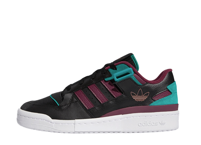 adidas Forum Exhibit Low "Black Crimson Green" Core Black/Victory Crimson/Glory Green