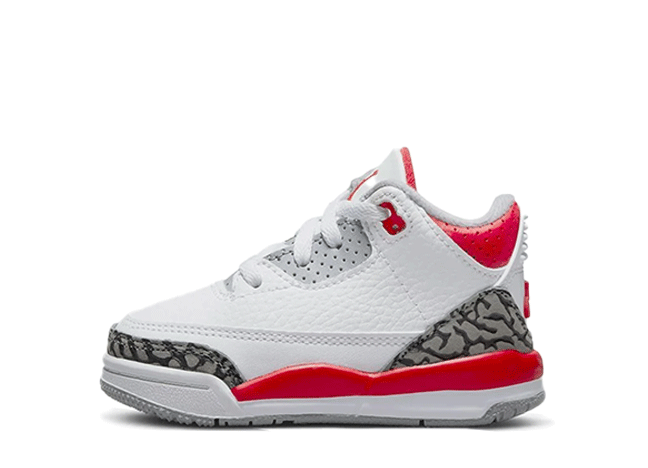ナイキ Td エアジョーダン3 レトロ "ホワイト レッド ブラック アンド セメント" ホワイト/ファイアレッド-ブラック-セメントグレー