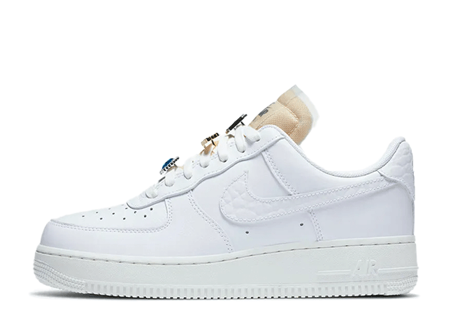 ナイキ ウィメンズ エアフォース1 ロー '07 LX "ブリン" ホワイト オニキス