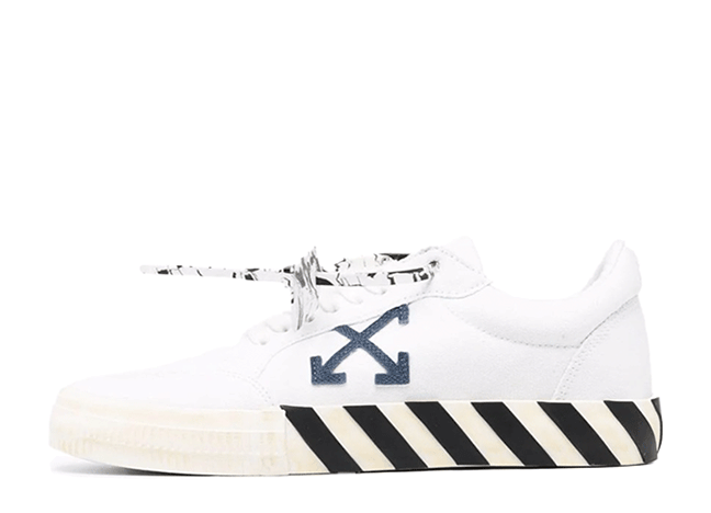 Off-White Low Vulcanized Canvas "White/Blue" Navy