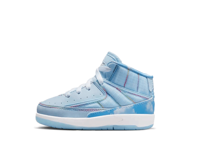 J Balvin × Nike TD Air Jordan 2 Retro SP "Celestine Blue/White-Multi-Color" Multi-Color