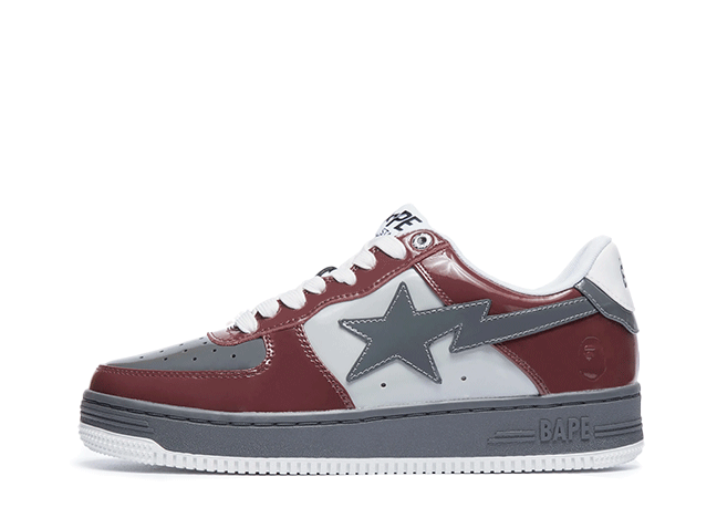 ベイプ スタ "バーガンディー/グレー" バーガンディー×グレー