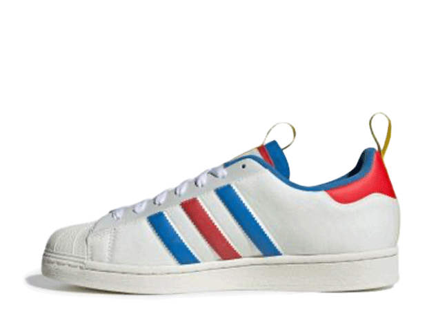 トニーズチョコロンリー × アディダス スーパースター "ホワイト/レッド/イエロー/ブルー" ホワイト