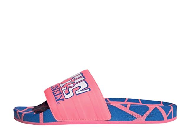 トニーズチョコロンリー × アディダス アディレッタ "アシッド レッド/ブルーバード/フットウェアホワイト"