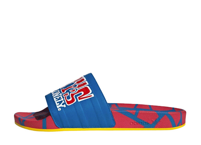 トニーズチョコロンリー × アディダス アディレッタ "ブルーバード/ビビッドレッド/フットウェアホワイト"