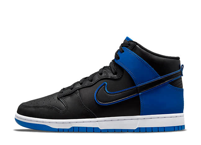 Nike Dunk High Se "Blue Camo" Black/Hyper Royal-Black-White
