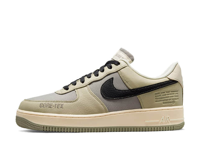 ナイキ エアフォース 1 ロー "ゴアテックス" タン/ムーンフォスル/パールホワイト/ブラック