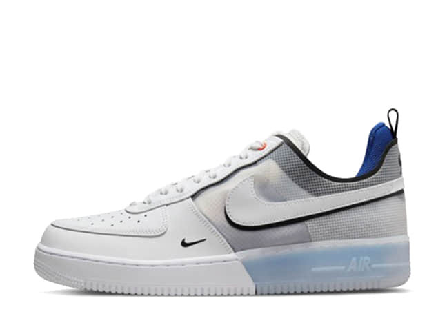 ナイキ エアフォース 1 リアクト ホワイト/ホワイトライト フォト ブルー