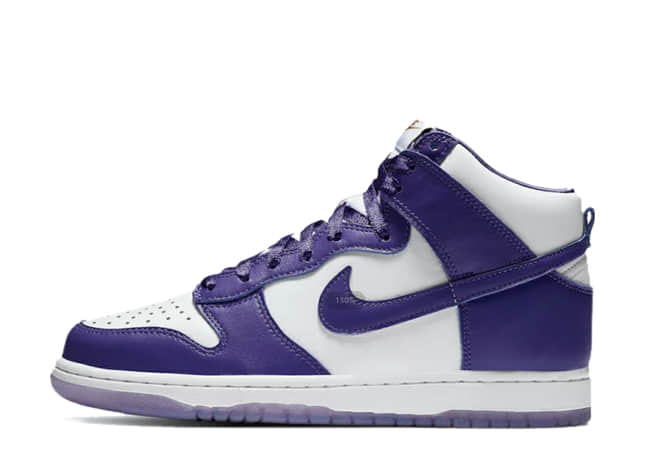 ナイキ ウィメンズ ダンク ハイ "バーシティ パープル" ホワイト/バーシティ パープル