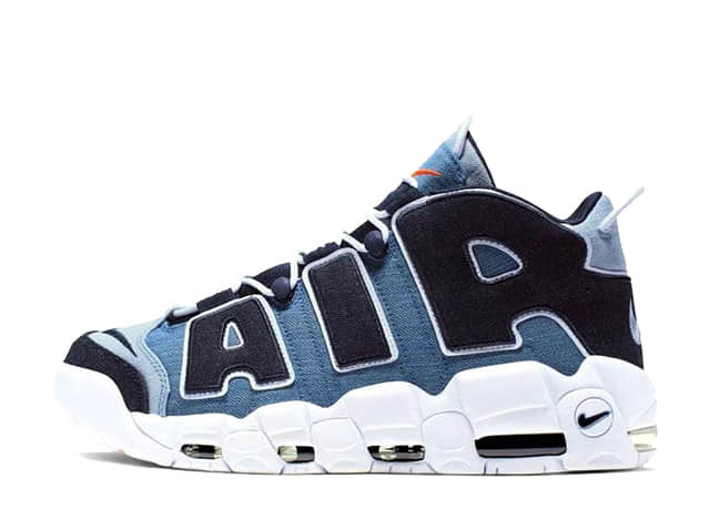 Nike Air More Uptempo 96 Qs "Denim" White/Obsidian