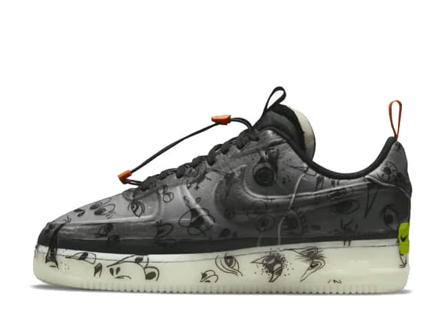 Nike Air Force 1 Experimental "Halloween" Black/Black-Starfish-White