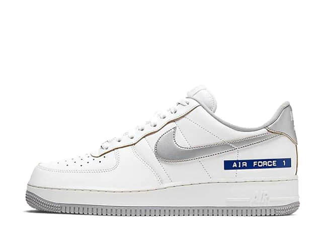 ナイキ エアフォース 1 "ラベル メーカー パック" ホワイト/メタリック シルバーセイル/チャットニー/ブラック/チーム ロイヤル