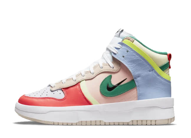 ナイキ ウィメンズ ダンク ハイ アップ "カシミア/グリーンノイズ/ペールコーラル"