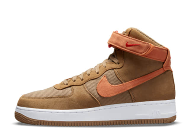 ナイキ エアフォース 1 ハイ '07 Lx ダーク ドリフトウッド/ホワット カレーホワイト