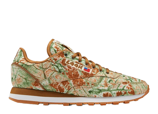 Reebok Lqqk Studio Classic Leather "Pixie Pink/Pine Green/Footwear White" Wild Brown/Bright Ocher/Pale Yellow