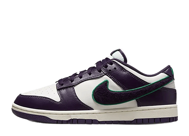 Nike Dunk Low Chenille Swoosh "Grand Purple" Chenille Swoosh/White/Purple