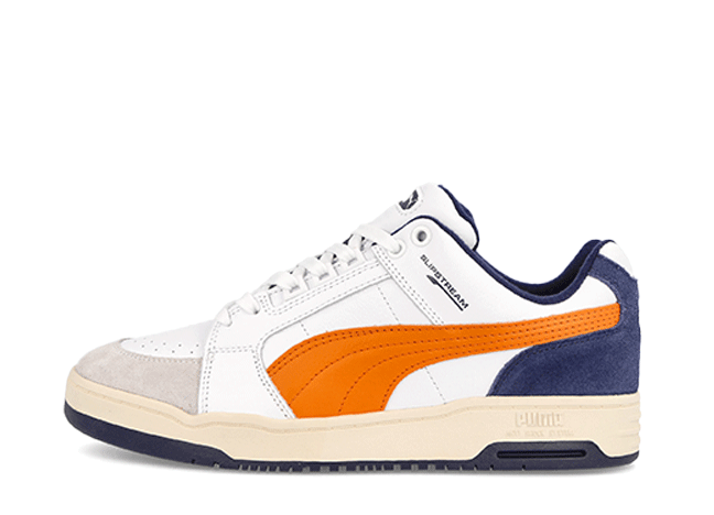 プーマ スリップストリーム ロー レトロ "オレンジ ホワイト" ホワイト-バイブラントオレンジ