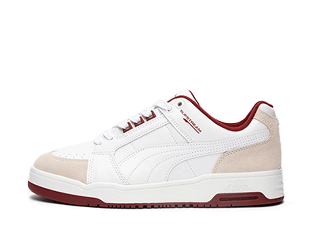 プーマ スリップストリーム ロー レトロ "ホワイト/レッド" プーマホワイト-インテンスレッド