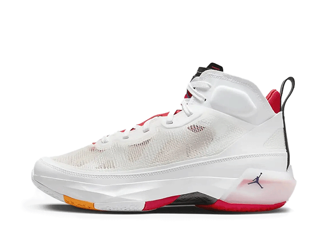 ナイキ エアジョーダン37 Pf "ヘア" ホワイト/トゥルー レッド