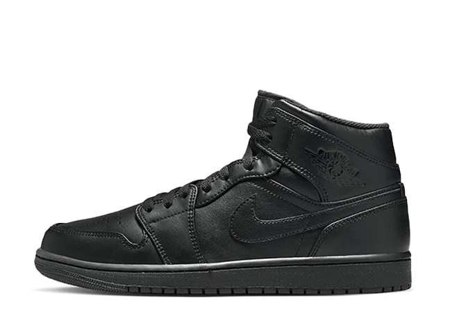 Nike Air Jordan 1 Mid "Triple Black" Black/Black