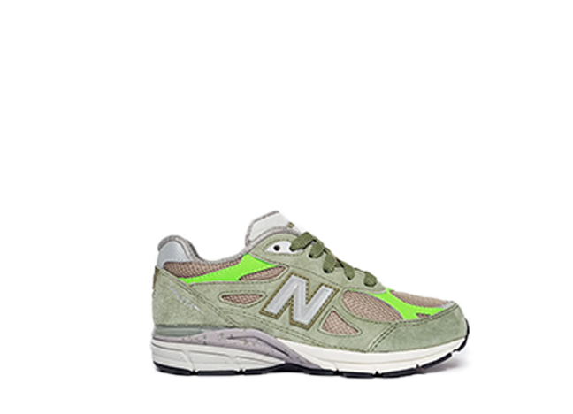 パタ × ニューバランス KIDS 990V3 "キープ ユア ファミリー クローズ" オリーブ/グレー