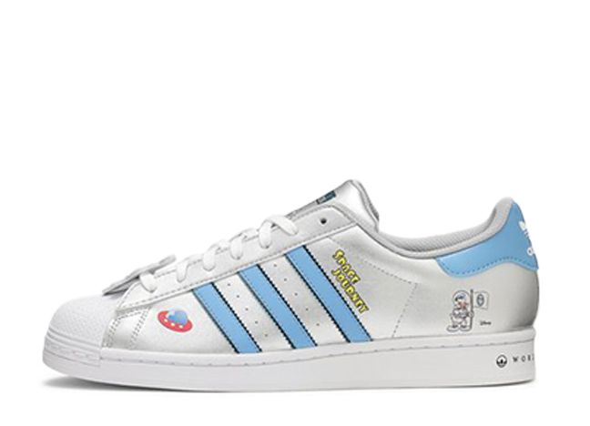 ディズニー × アディダス スーパースター "シルバー メタリック" シルバーメタリック/ブルー