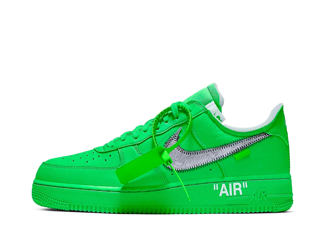 Off-White × Nike Air Force 1 Low "Green" Brooklyn/Light Green Spark