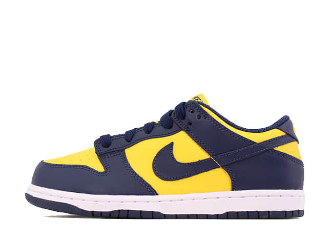 Nike Dunk Low Retro "Michigan" Varsity Maize/Midnight Navy-White