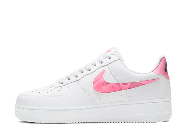 ナイキ エアフォース 1 '07 ロー Se "ラブフォーオール" ホワイト/サンセットパルス/ブラック/クリア