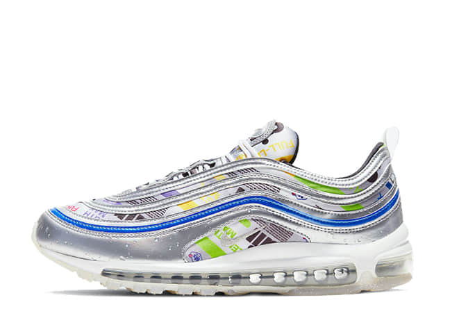 Nike Air Max 97 Se "Swoosh Mart/Energy Jelly" Multi-Color/Metallic Silver-Racer Blue-White-Black-Pure Platinum
