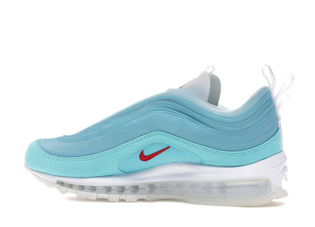 ナイキ エアマックス 97 Oa キャッシュ・ルー "シャンハイ カレイドスコープ" アイス ブルー/レッドホワイト