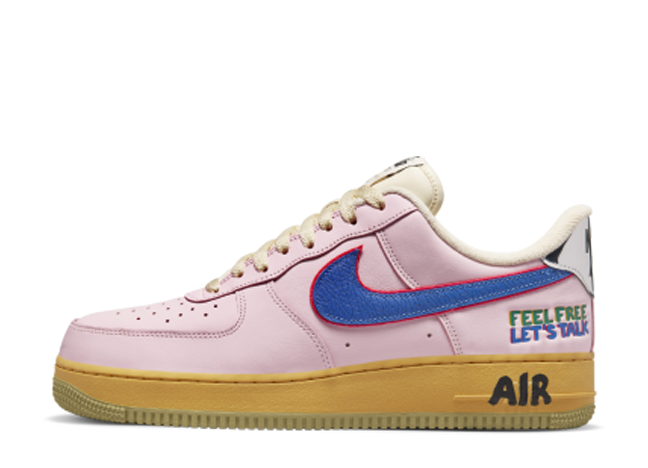 Nike Air Force 1 Low "Feel Free, Let’s Talk" Pink Foam