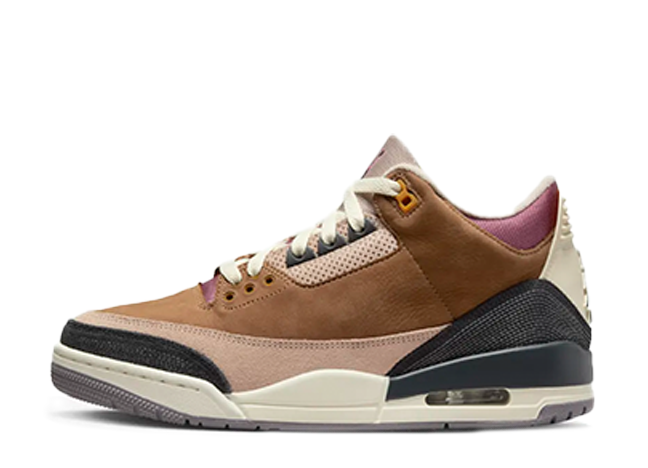 Nike Air Jordan 3 Retro Winterized "Archaeo Brown" Dark Smoke Grey-Fossil Stone-Light Bordeaux-Cement Grey