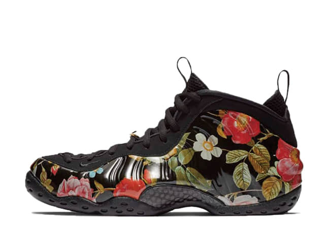 Nike Air Foamposite One "Floral" Black/Black-White